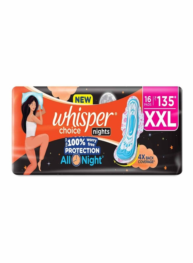 Whisper Ultra Overnight Sanitary Pad For Women With Wings - Xxl Plus, 16 Pads - Image 1